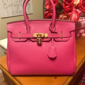 Worken birk Pink leather Handbag